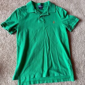 Ralph Lauren Green Polo with Orange Pony